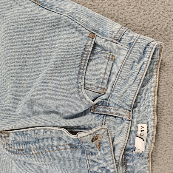 And Now This Jeans Womens 26 Light Wash Straight Leg High Rise Denim 100% Cotton - Picture 7 of 16